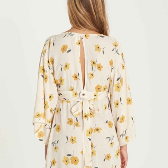 Billabong Plunging Mini Dress NWT - Picture 3 of 4